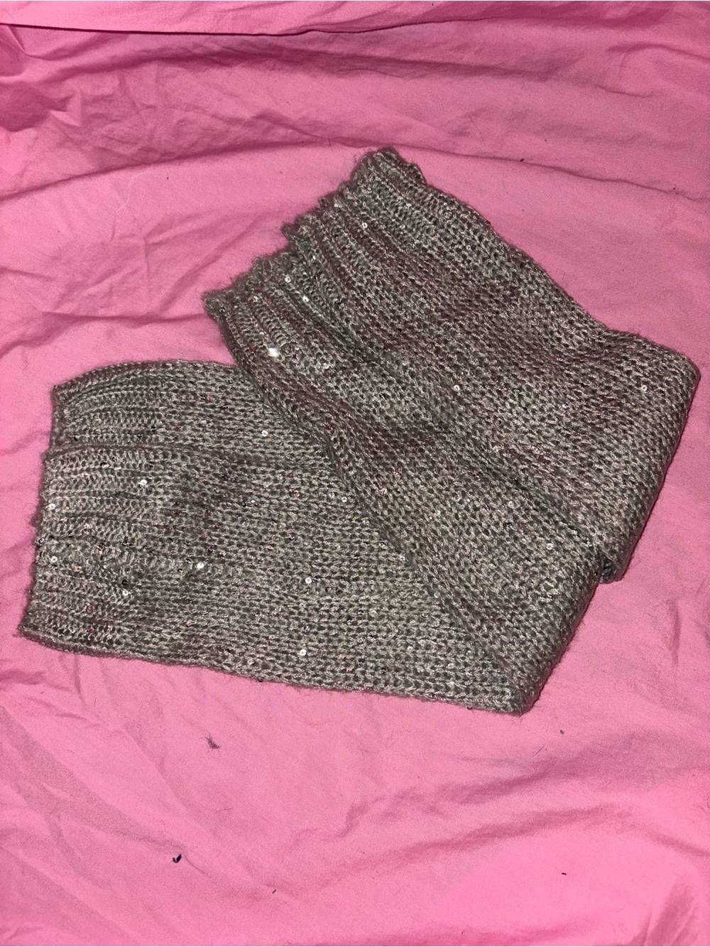 Icing gray sequin bling leggings